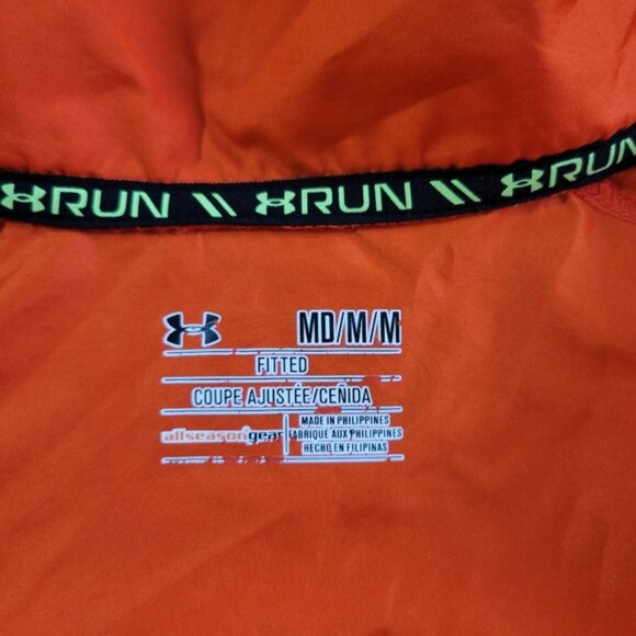 Under Armour Storm Windbreaker Orange Jacket NWOT Men's M - Picture 7 of 14